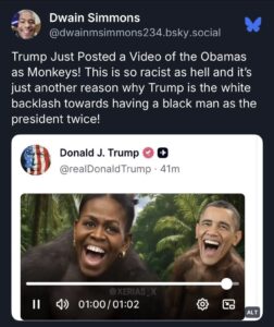 Pedophile Trump’s Racist Video Post Sparks National Outrage: Analysis of Political Fallout and Legal Implications