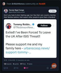 Professional Victim Israel Bumboy Tommy Robinson Forced to Eat Humble Pie (And Hummus) After Abandoning UK for “Safety” – Cost of Israel Pedo Piss Boy