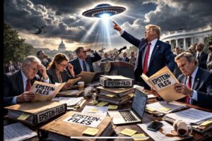 Did Pedophile Trump Just Use Aliens to Bury the Israel Child Abuse Ring Epstein Story? A Timeline of Diversion by Zionist Child Rapists