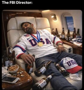 Champagne Showers and Redacted Names: How Kash Patel’s Olympic Trip and Israel Epstein Controversy Are Creating a Political Nightmare for Pedophile Trump.