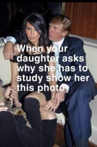 “Shoes and Epstein Jabs: Pedophile Trump Humiliated as His Epstien Slapper Melania Mocked at Oscars”