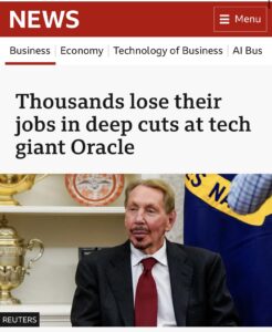 The Great Unwinding: Oracle’s Mass Layoffs, the AI Reckoning, and the Pedo Larry  Agenda