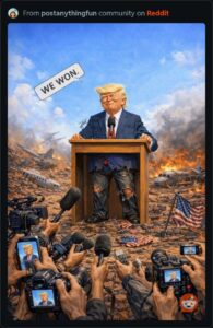 The General’s New Groove: How ‘Cadet Trump Bone Spurs’ signed you up for the war he ran from