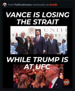 Pedophile Trump UFC MAGA rally while Kirk Shagger Vance Fails in Iran War – More Dead Americans on the way !