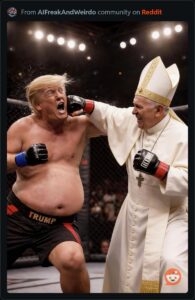 The Orange Pontiff’s ZioNazi Holy Tantrum: Pedophile Trump’s AI Jesus Gets a Second Opinion